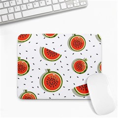 Seamless Background Pattern With Watermelon Slices Small Mousepad by pakminggu