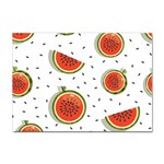 Seamless Background Pattern with Watermelon Slices Sticker A4 (10 pack) Front