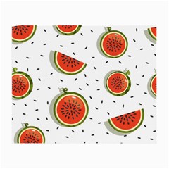 Seamless Background Pattern With Watermelon Slices Small Glasses Cloth by pakminggu