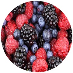 Berries-01 Wooden Puzzle Round by nateshop