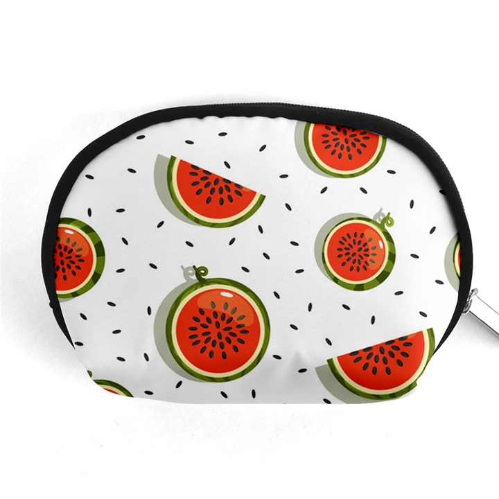 Seamless Background Pattern with Watermelon Slices Accessory Pouch (Medium)