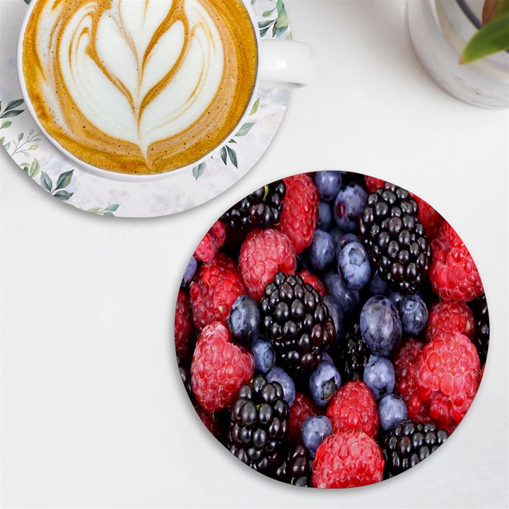 Berries-01 UV Print Round Tile Coaster