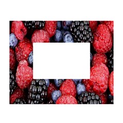 Berries-01 White Tabletop Photo Frame 4 x6  by nateshop