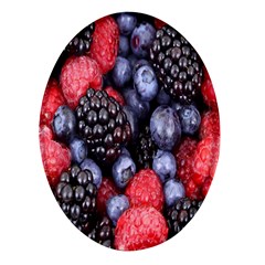 Berries-01 Oval Glass Fridge Magnet (4 Pack) by nateshop