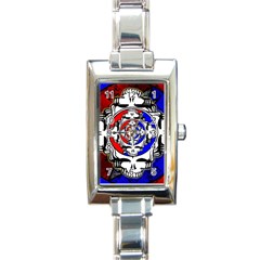 The Grateful Dead Rectangle Italian Charm Watch