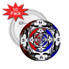 The Grateful Dead 2 25  Buttons (10 Pack)  by Grandong