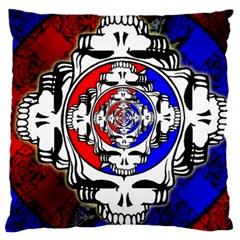 The Grateful Dead Large Cushion Case (one Side) by Grandong