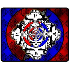 The Grateful Dead Two Sides Fleece Blanket (medium) by Grandong