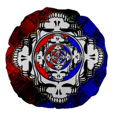 The Grateful Dead Large 18  Premium Flano Round Cushions by Grandong