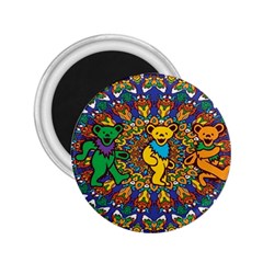 Dead Dancing Bears Grateful Dead Pattern 2 25  Magnets by Grandong