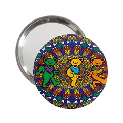 Dead Dancing Bears Grateful Dead Pattern 2 25  Handbag Mirrors by Grandong