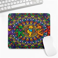 Dead Dancing Bears Grateful Dead Pattern Large Mousepad by Grandong