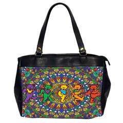 Dead Dancing Bears Grateful Dead Pattern Oversize Office Handbag (2 Sides) by Grandong