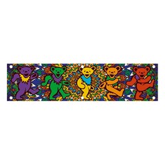 Dead Dancing Bears Grateful Dead Pattern Banner And Sign 4  X 1  by Grandong