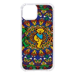 Dead Dancing Bears Grateful Dead Pattern Iphone 14 Tpu Uv Print Case by Grandong