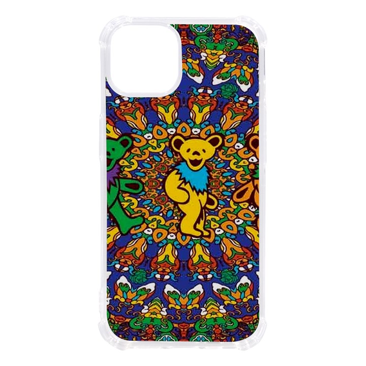 Dead Dancing Bears Grateful Dead Pattern iPhone 13 TPU UV Print Case