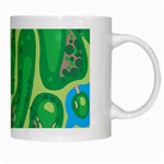 Golf Course Par Golf Course Green White Mug Right