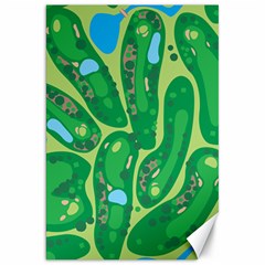 Golf Course Par Golf Course Green Canvas 20  X 30  by Cowasu