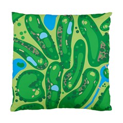 Golf Course Par Golf Course Green Standard Cushion Case (one Side) by Cowasu