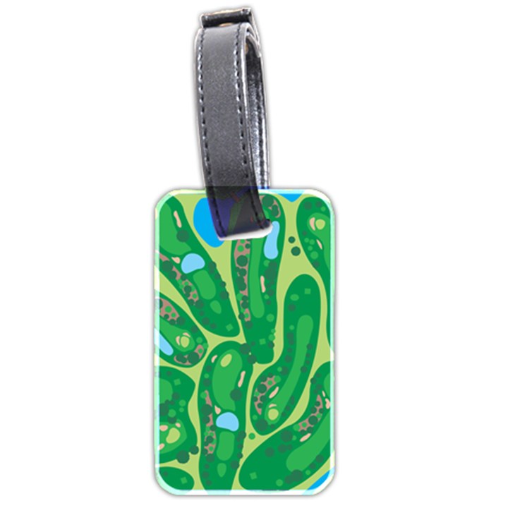 Golf Course Par Golf Course Green Luggage Tag (two sides)