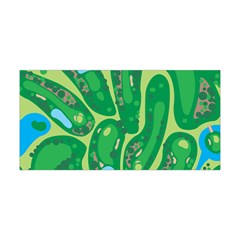 Golf Course Par Golf Course Green Yoga Headband by Cowasu