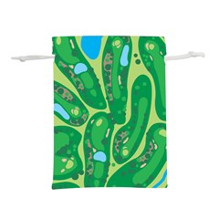 Golf Course Par Golf Course Green Lightweight Drawstring Pouch (s) by Cowasu