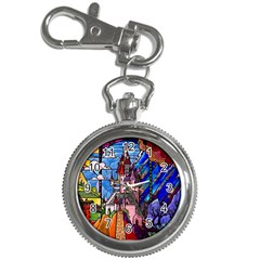 Beauty Stained Glass Castle Building Key Chain Watches by Cowasu