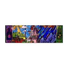 Beauty Stained Glass Castle Building Sticker (bumper) by Cowasu