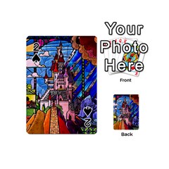 Beauty Stained Glass Castle Building Playing Cards 54 Designs (mini) by Cowasu