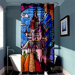 Beauty Stained Glass Castle Building Shower Curtain 36  x 72  (Stall)  Curtain(36 X72 )