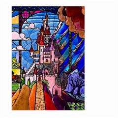 Beauty Stained Glass Castle Building Large Garden Flag (two Sides) by Cowasu