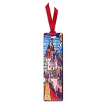 Beauty Stained Glass Castle Building Small Book Marks Front