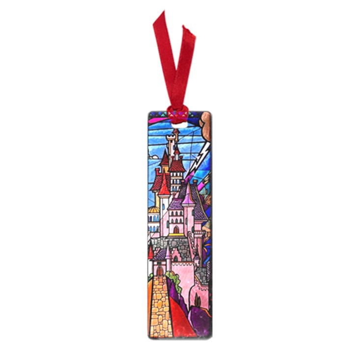 Beauty Stained Glass Castle Building Small Book Marks