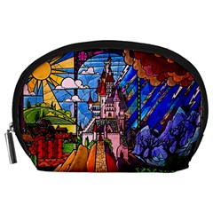 Beauty Stained Glass Castle Building Accessory Pouch (large) by Cowasu