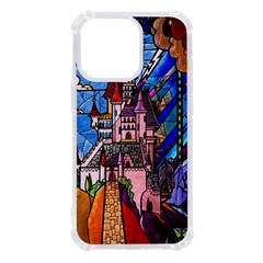 Beauty Stained Glass Castle Building Iphone 13 Pro Tpu Uv Print Case by Cowasu