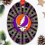 Gratefuldead Grateful Dead Pattern Ornament (Oval) Front