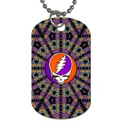 Gratefuldead Grateful Dead Pattern Dog Tag (one Side) by Cowasu