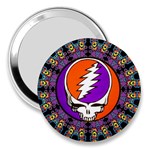 Gratefuldead Grateful Dead Pattern 3  Handbag Mirrors Front