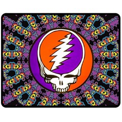 Gratefuldead Grateful Dead Pattern Two Sides Fleece Blanket (medium) by Cowasu