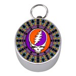 Gratefuldead Grateful Dead Pattern Mini Silver Compasses Front