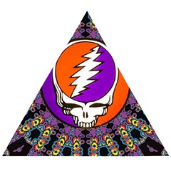 Gratefuldead Grateful Dead Pattern Wooden Puzzle Triangle by Cowasu