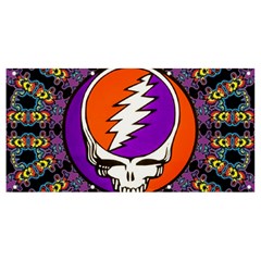 Gratefuldead Grateful Dead Pattern Banner And Sign 8  X 4  by Cowasu