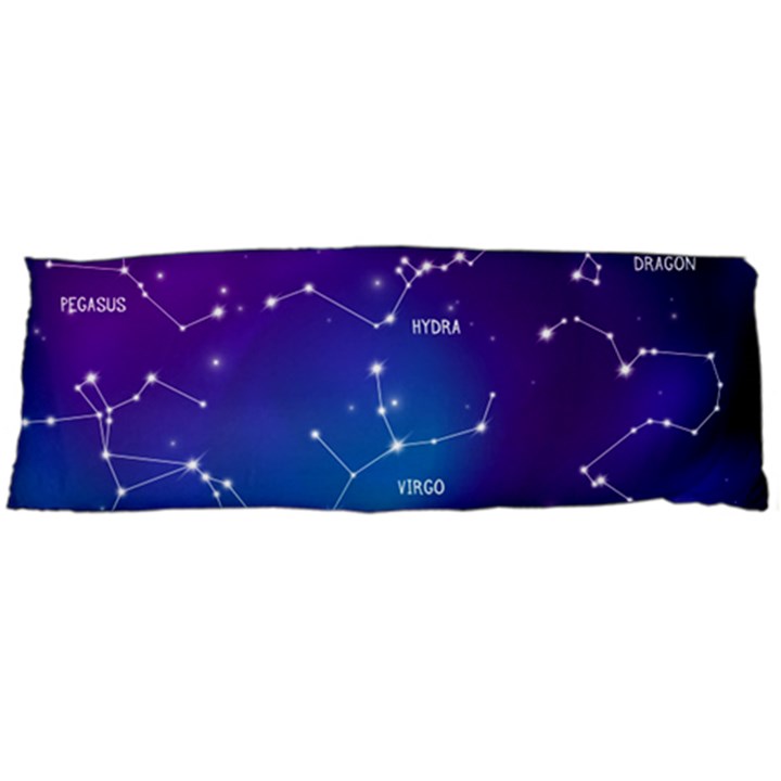 Realistic Night Sky With Constellations Body Pillow Case (Dakimakura)