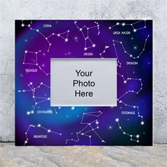 Realistic Night Sky With Constellations White Wall Photo Frame 5  X 7  by Cowasu