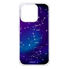 Realistic Night Sky With Constellations Iphone 14 Pro Tpu Uv Print Case by Cowasu