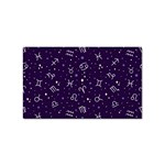 Vector Seamless Dark Zodiac Sign Star Symbol Pattern Sticker Rectangular (10 pack) Front