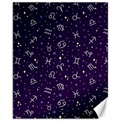 Vector Seamless Dark Zodiac Sign Star Symbol Pattern Canvas 16  X 20  by Bedest