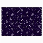 Vector Seamless Dark Zodiac Sign Star Symbol Pattern Large Glasses Cloth Front