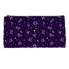 Vector Seamless Dark Zodiac Sign Star Symbol Pattern Pencil Case