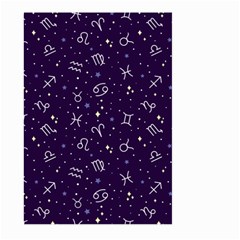 Vector Seamless Dark Zodiac Sign Star Symbol Pattern Large Garden Flag (two Sides) by Bedest